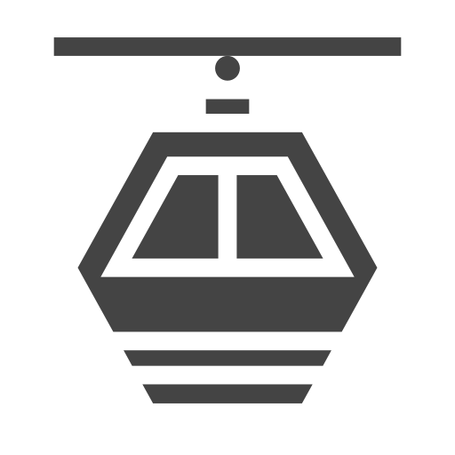 Cable car, city, elements, facilities, public, town, transport icon